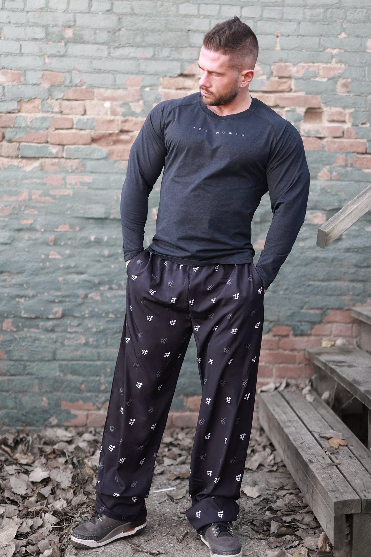 Pantalones deportivos vintage flexibles de Jed North - Logotipo de Jed North
