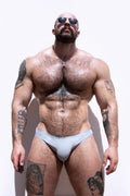 JJ Malibu Men's After-Hours Silky Seamless Briefs - Grey