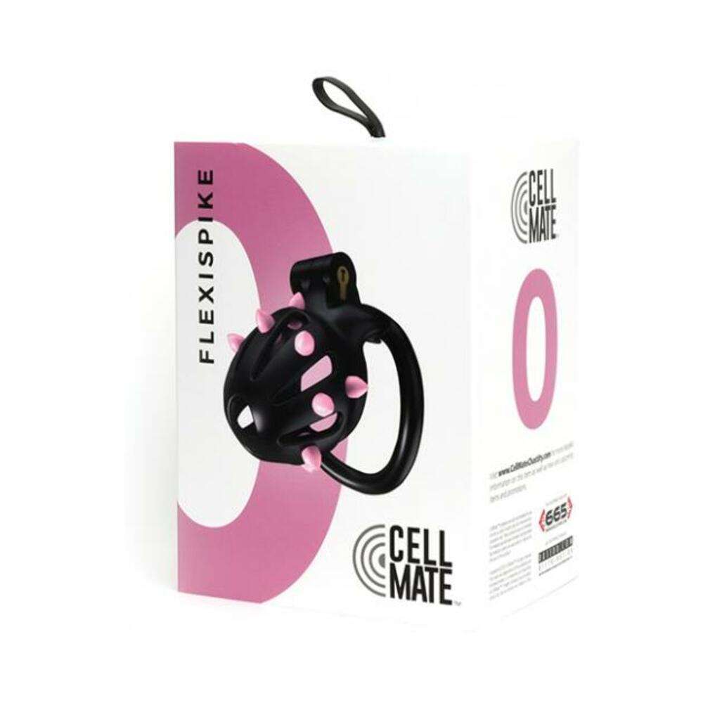 Jaula de castidad Sport Fucker Cellmate Flexispike - Talla 0 Negro/rosa