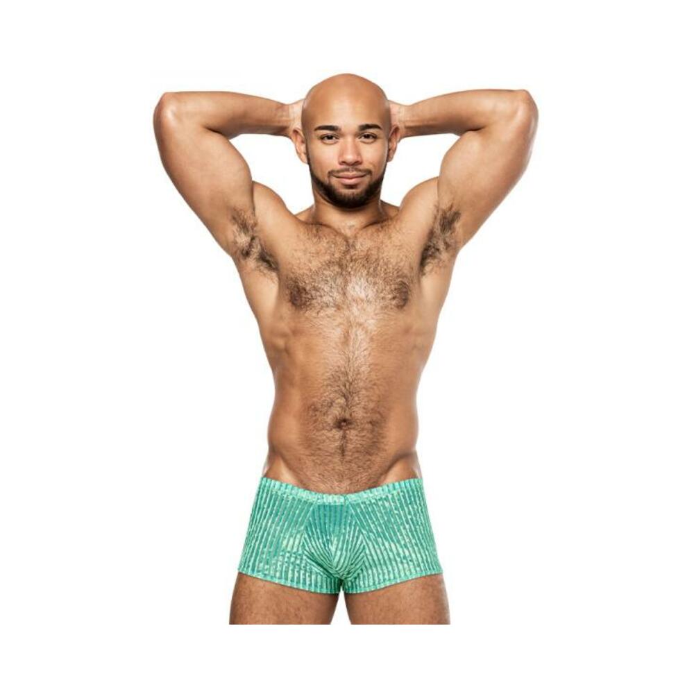 Male Power Caribbean Crush Mini Short Mint XL