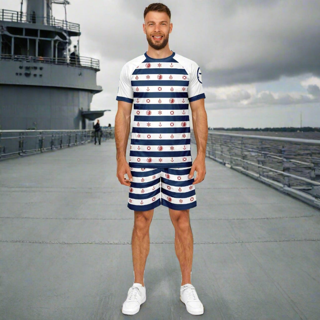 Maris Equi Nautical Shorts and Top Set For Men