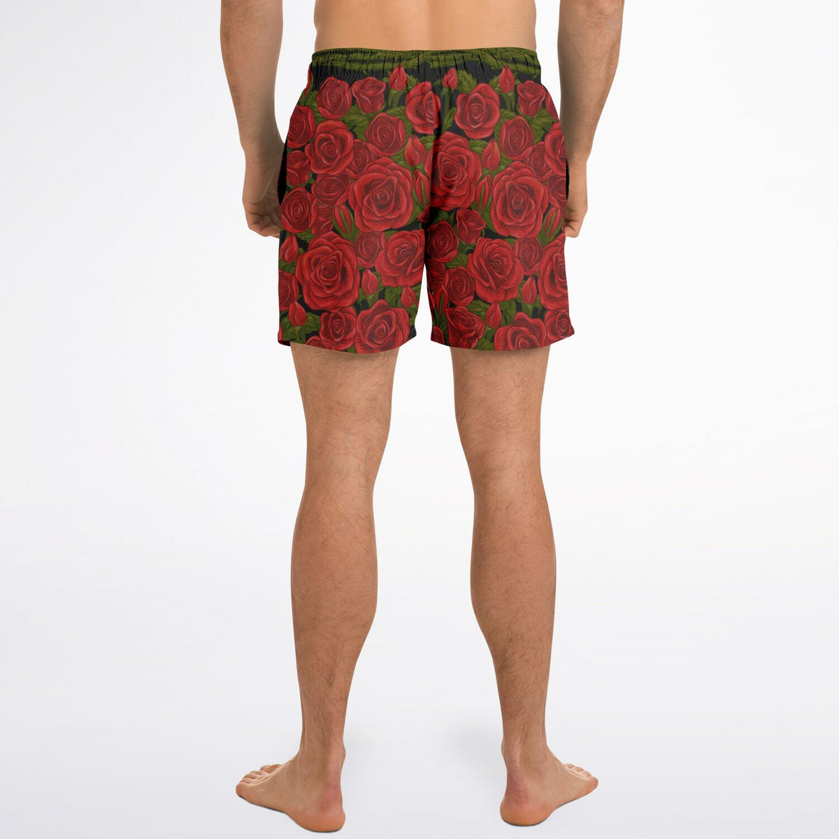 Maris Equi Rozen Red Rose Men's Swim Shorts