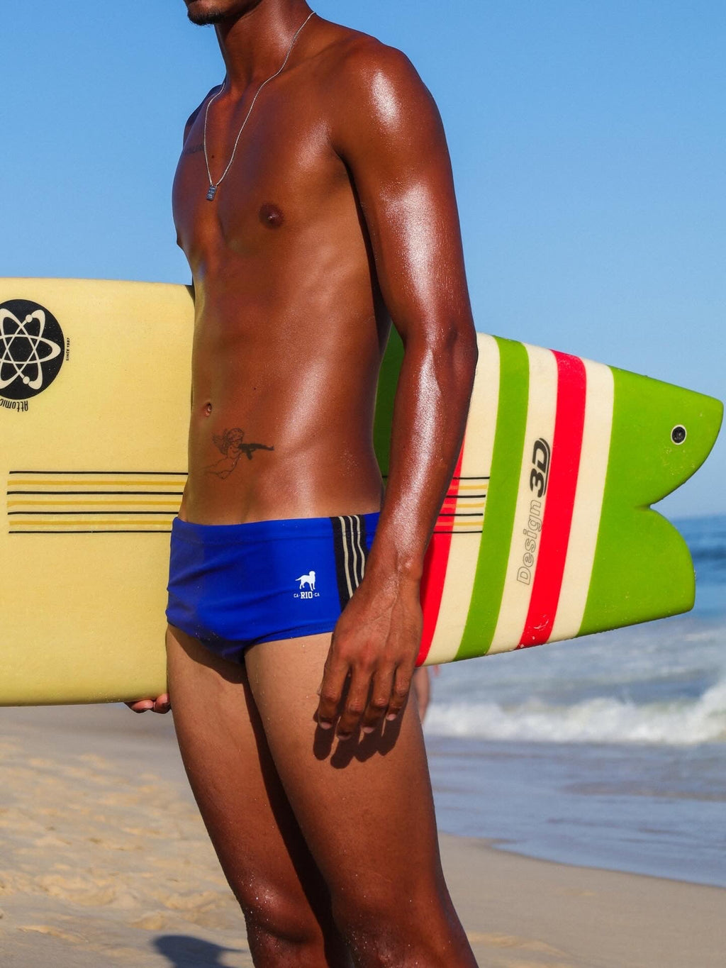 CA-RIO-CA Azul Sunga - Designer Swim Shorts
