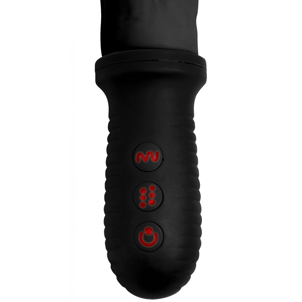 Consolador vibrador y de empuje 8X Auto Pounder con mango