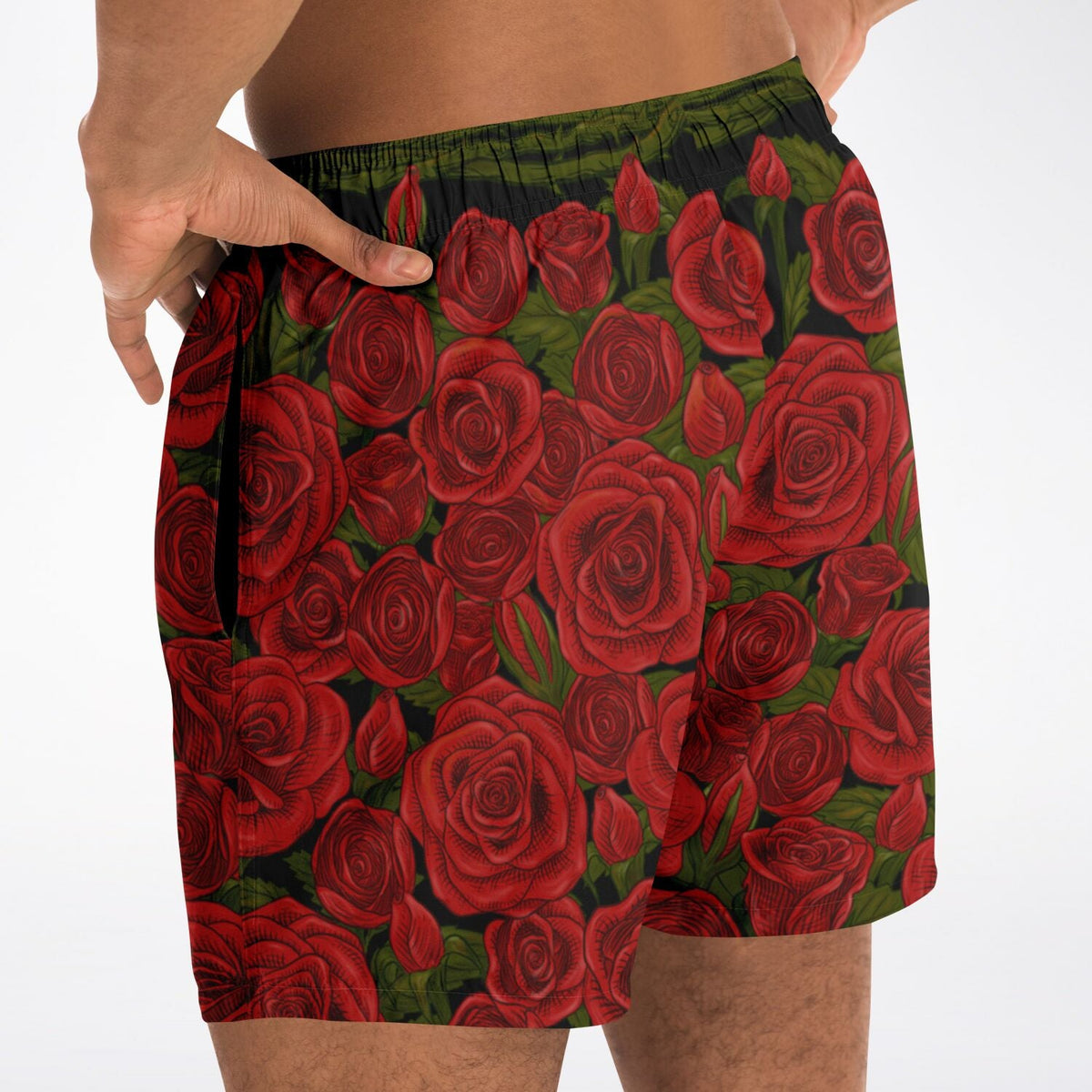 Maris Equi Rozen Red Rose Men's Swim Shorts