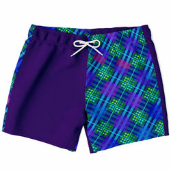 Maris Equi Badehose mit blauem Tartanmuster für Herren