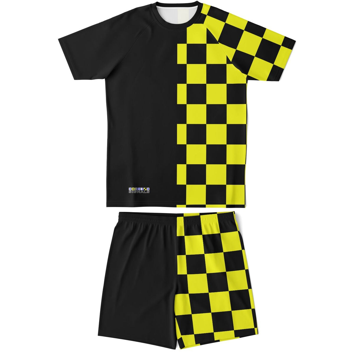 Maris Equi Men's Signals "STOP" Nautical Flag Inspired Shorts And Top Set