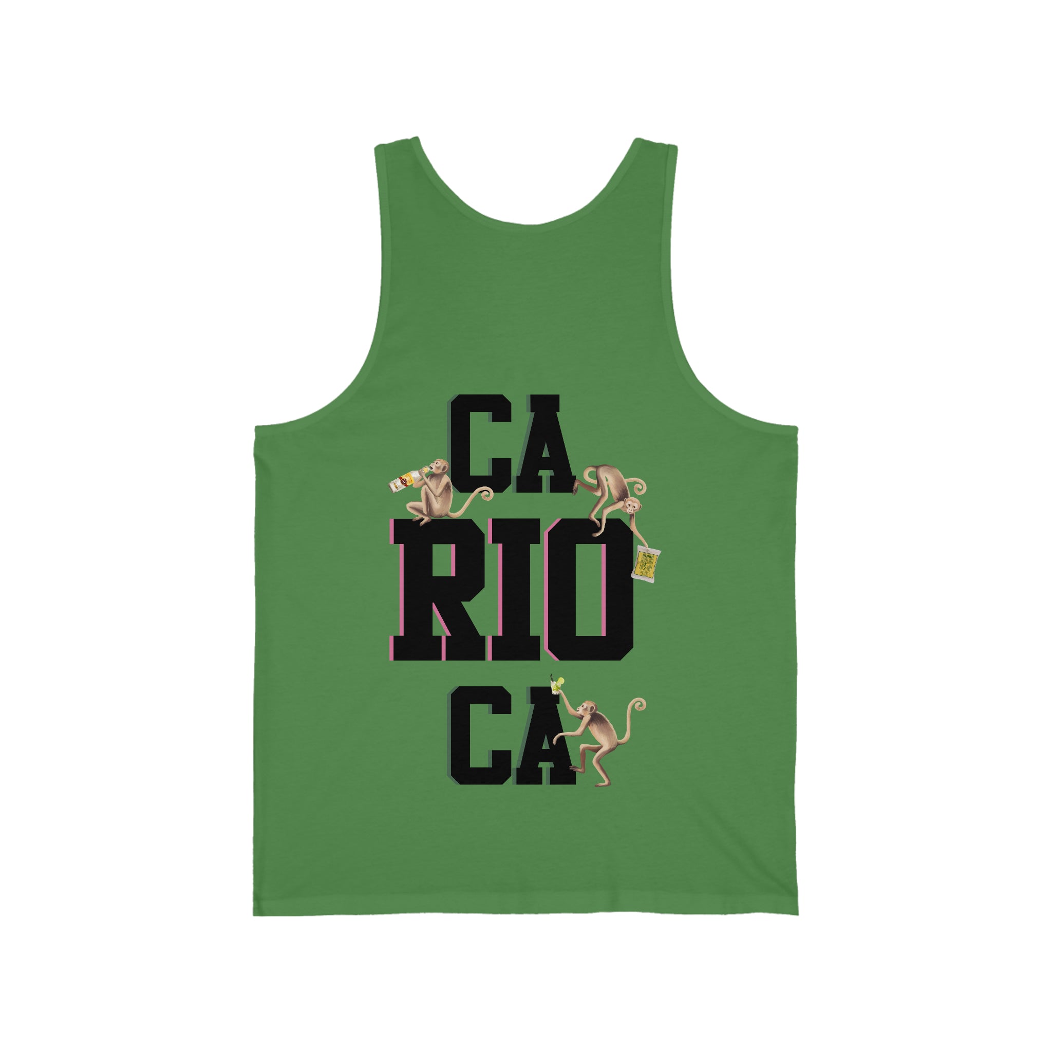 CA-RIO-CA Tanktop mit Aufdruck „Drunk Monkeys“ - Tanktop für Herren