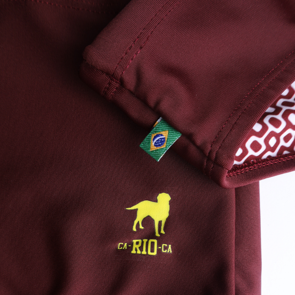 CA-RIO-CA Barolo Burgundy Solids Badehose Sunga – Strandbekleidung