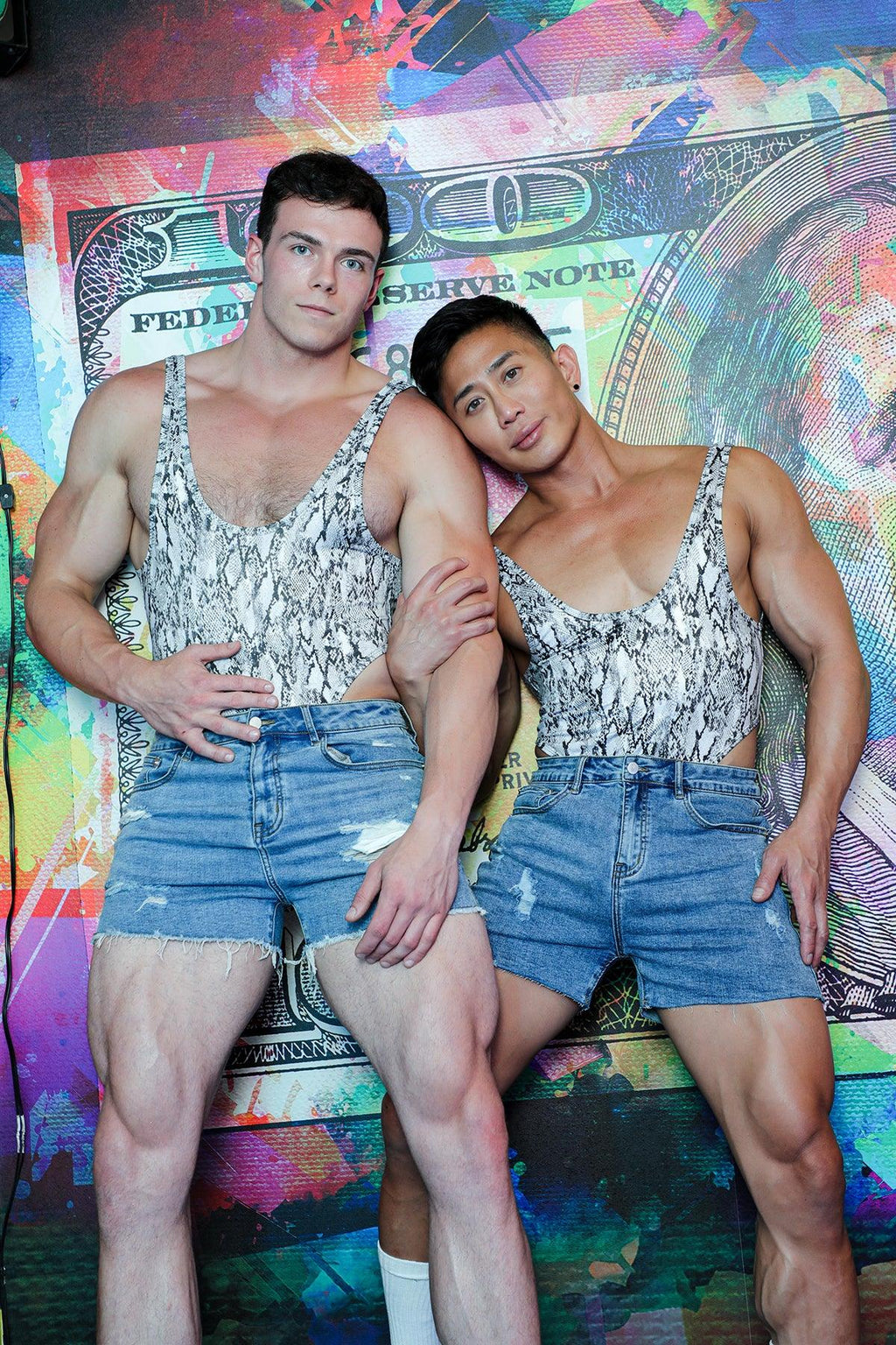 JJ Malibu Breaking-Hearts Bodysuit - Snake Print
