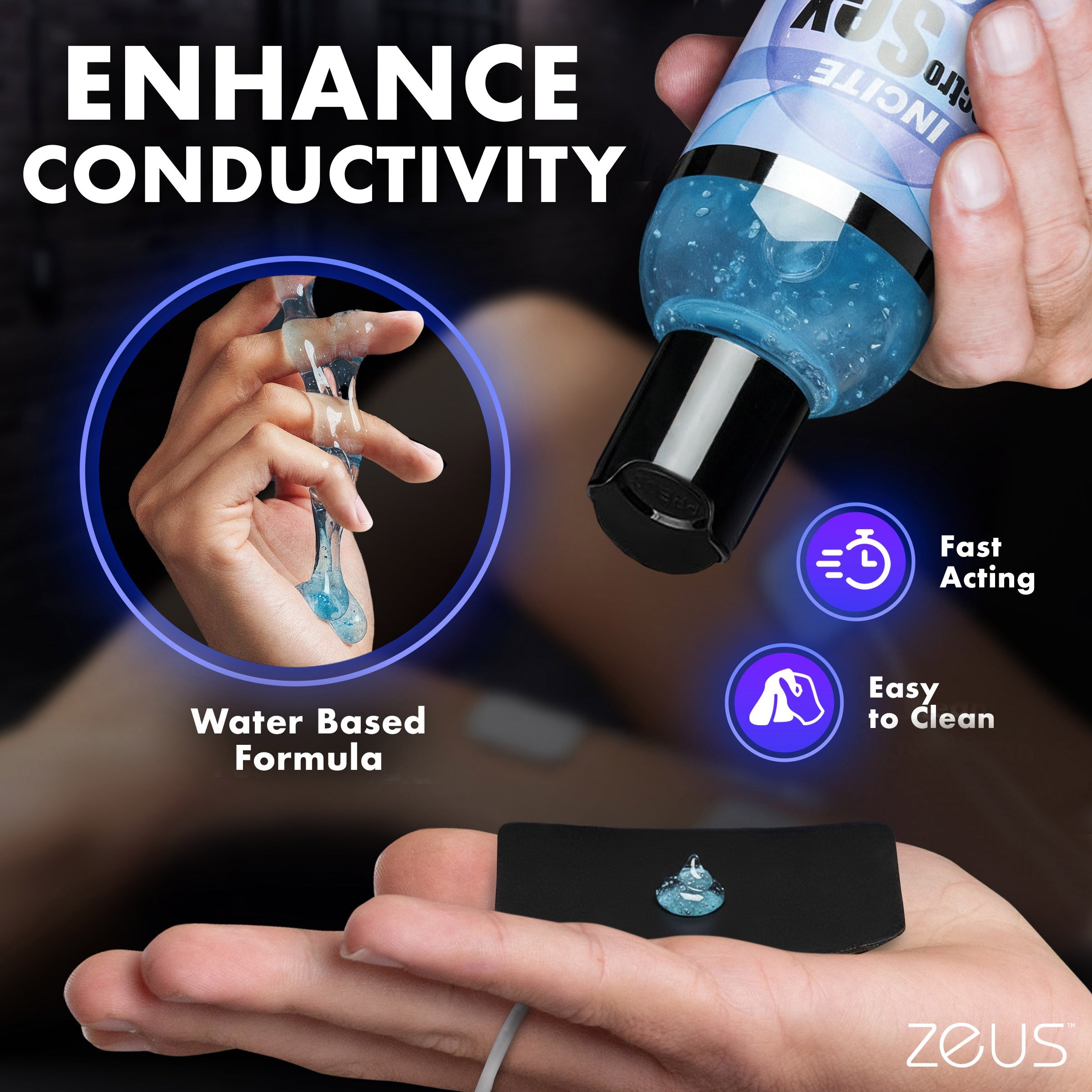 Zeus Electrosex Zeus Incite Electrosex Gel - 8.5oz