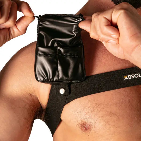 Absolu Male By TOF Paris Master Flex Pocket Harness Black
