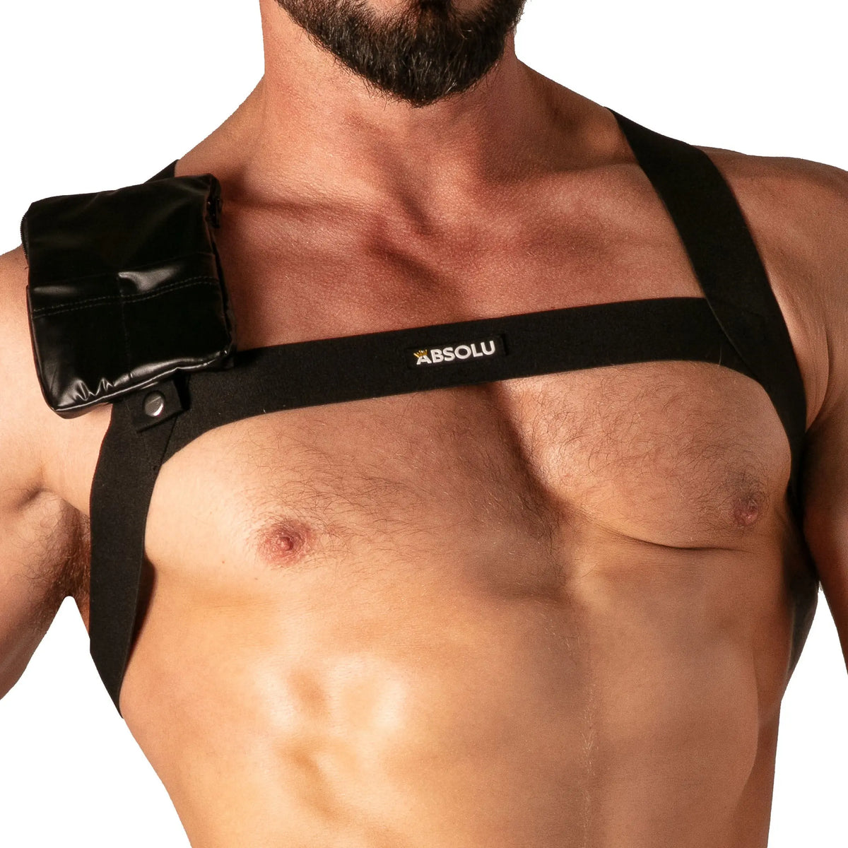 Absolu Male By TOF Paris Master Flex Pocket Harness Black