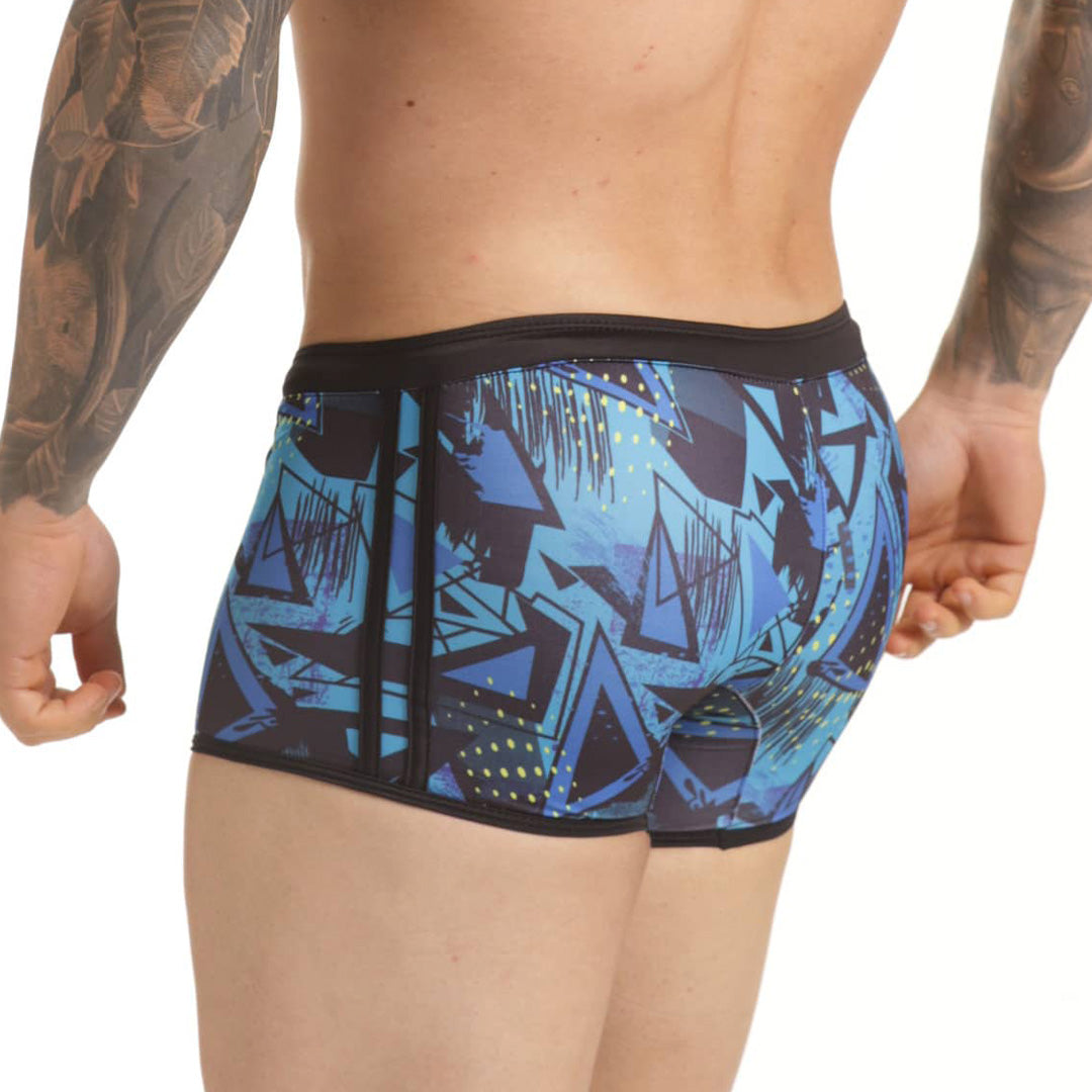 ABSTRACT SWIM TRUNK - Print swimsuit for men