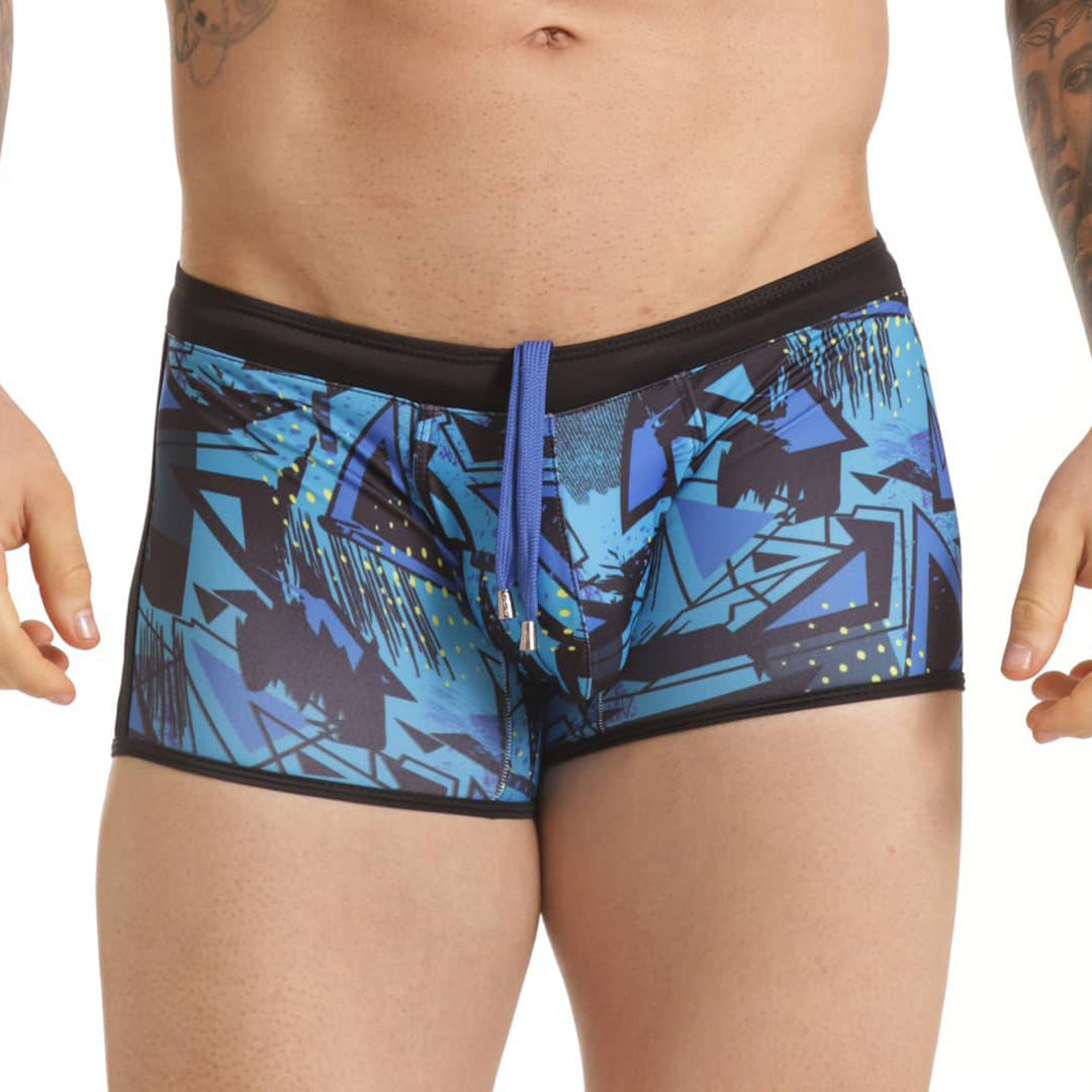 ABSTRACT SWIM TRUNK - Print swimsuit for men