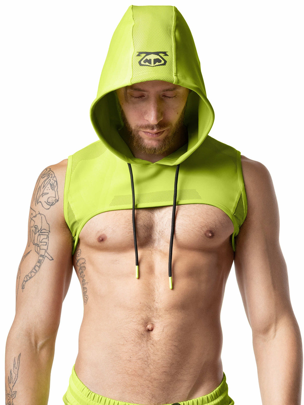 ACID HOODED CROP TOP - DealByEthan.gay loves Nasty Pig