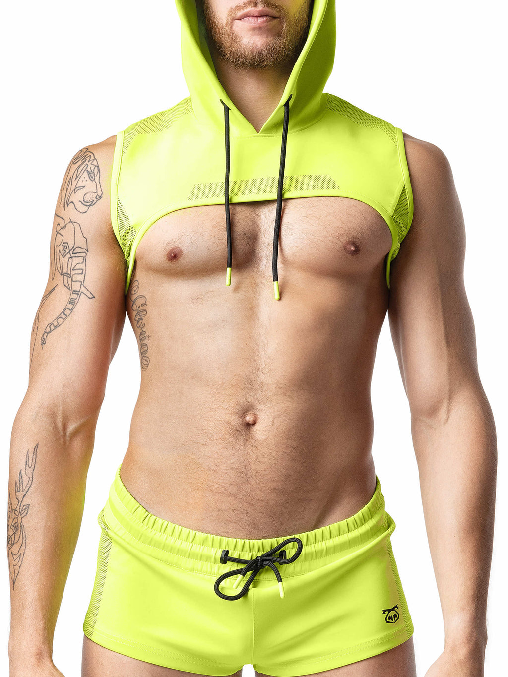 ACID HOODED CROP TOP - DealByEthan.gay loves Nasty Pig