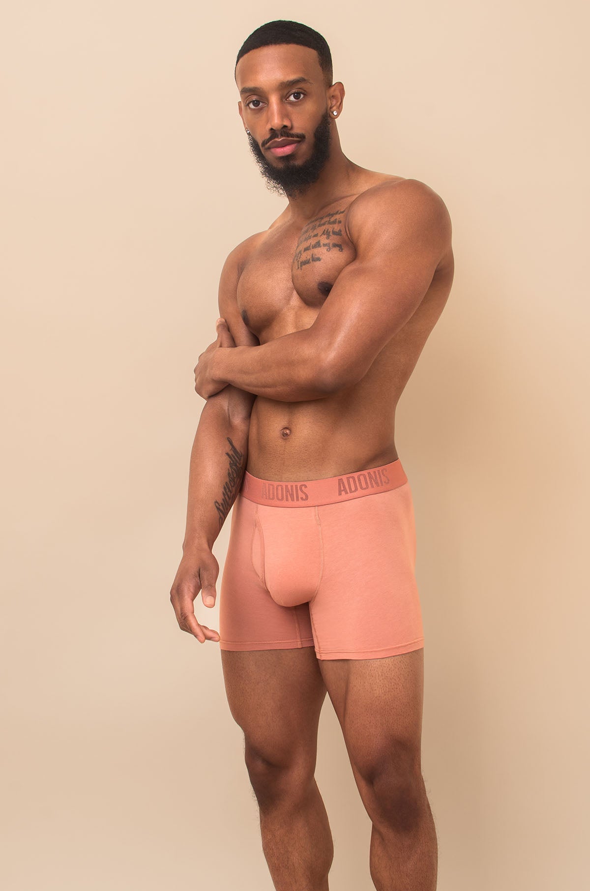 Calzoncillos bóxer color crema melocotón