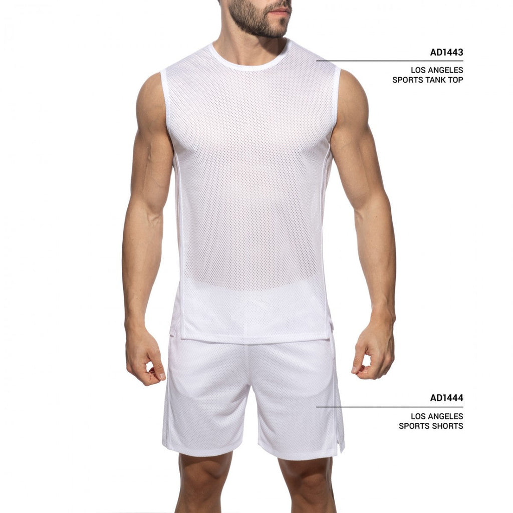 Addicted Los Angels Sports Shorts - White
