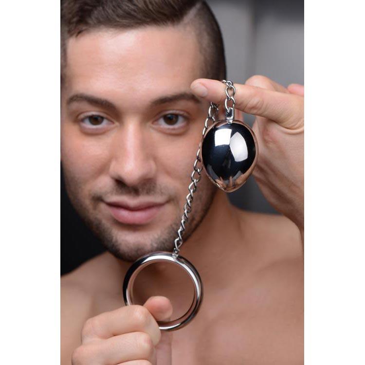Penisring und Analplug aus Edelstahl