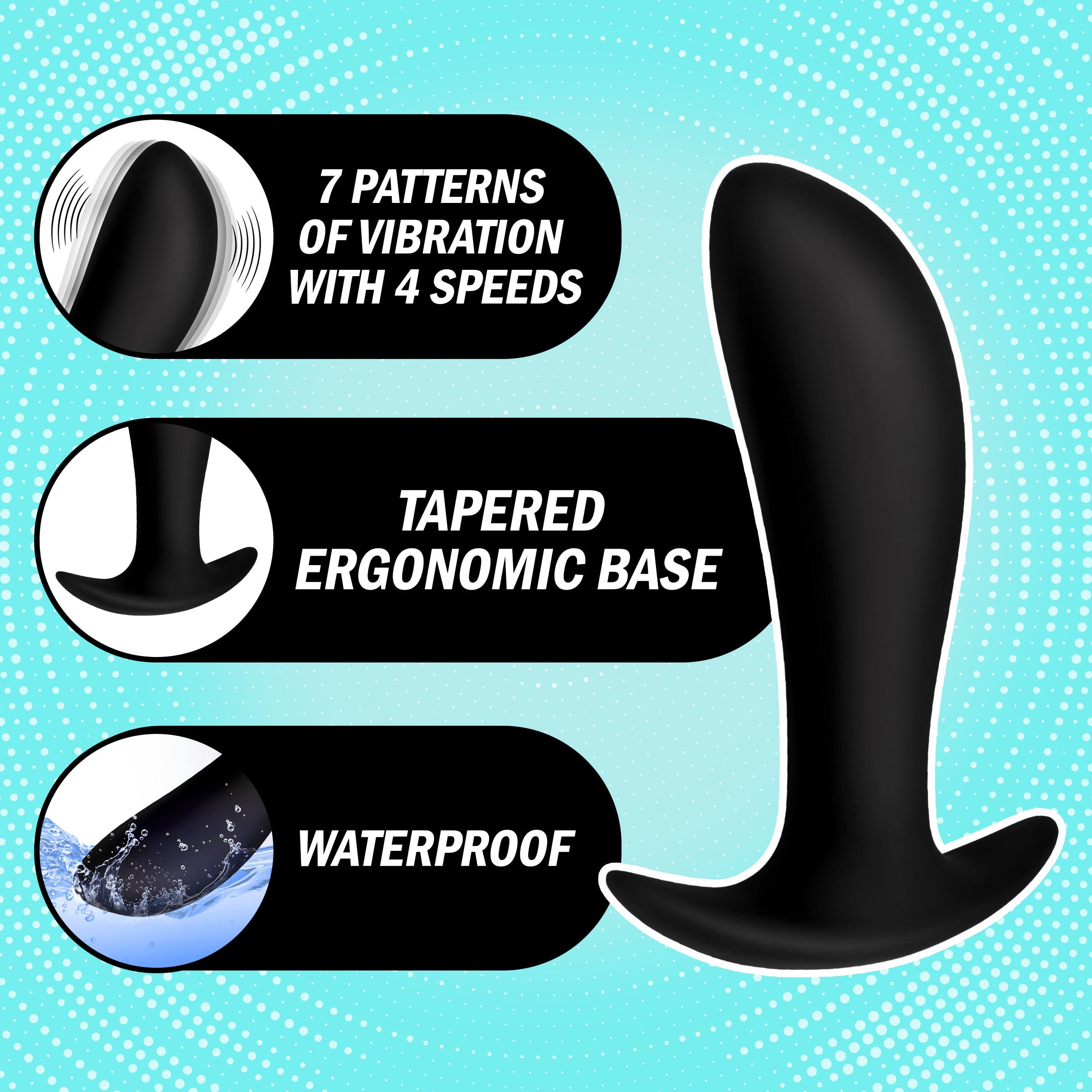 Under Control Silicone Prostate Vibrator with Remote Control