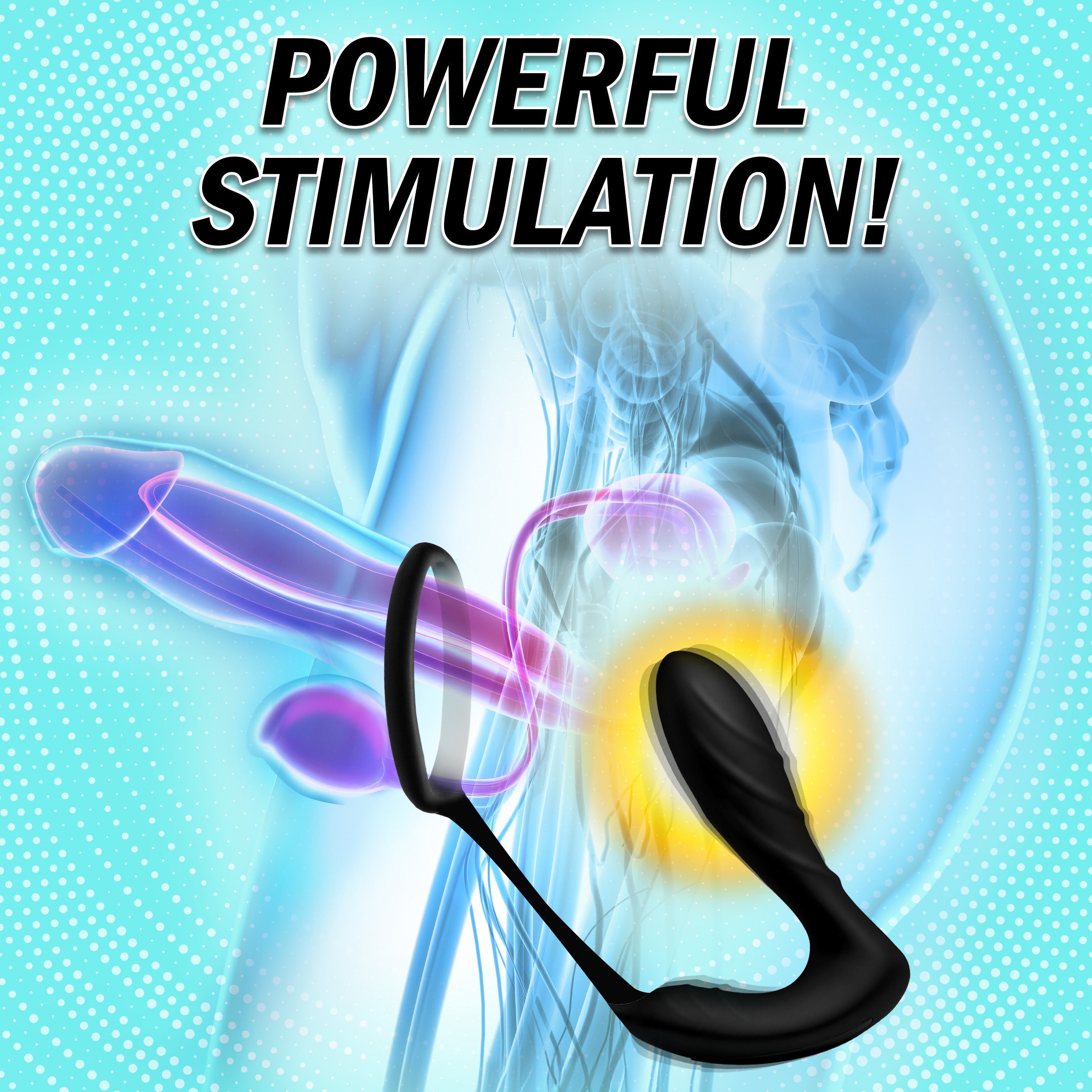 Under Control Silicone Prostate Vibrator and Strap with Remote Control