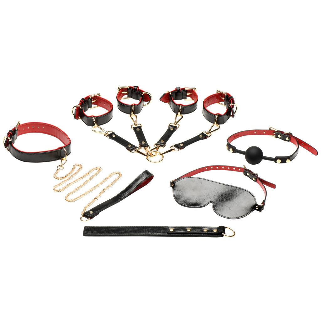 Bedroom Bliss Lover's 9pc Deluxe Bondage Set
