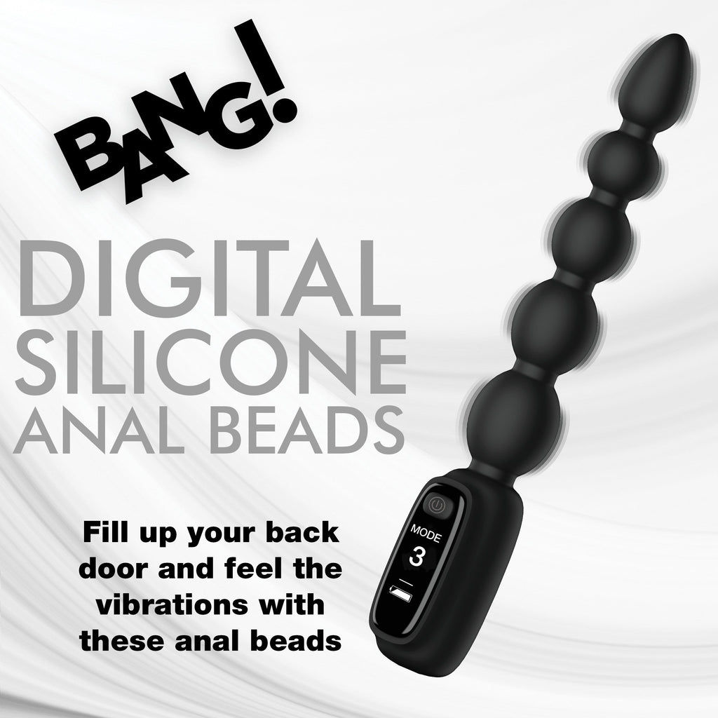 Bang Silicone Anal Beads with Digital Display