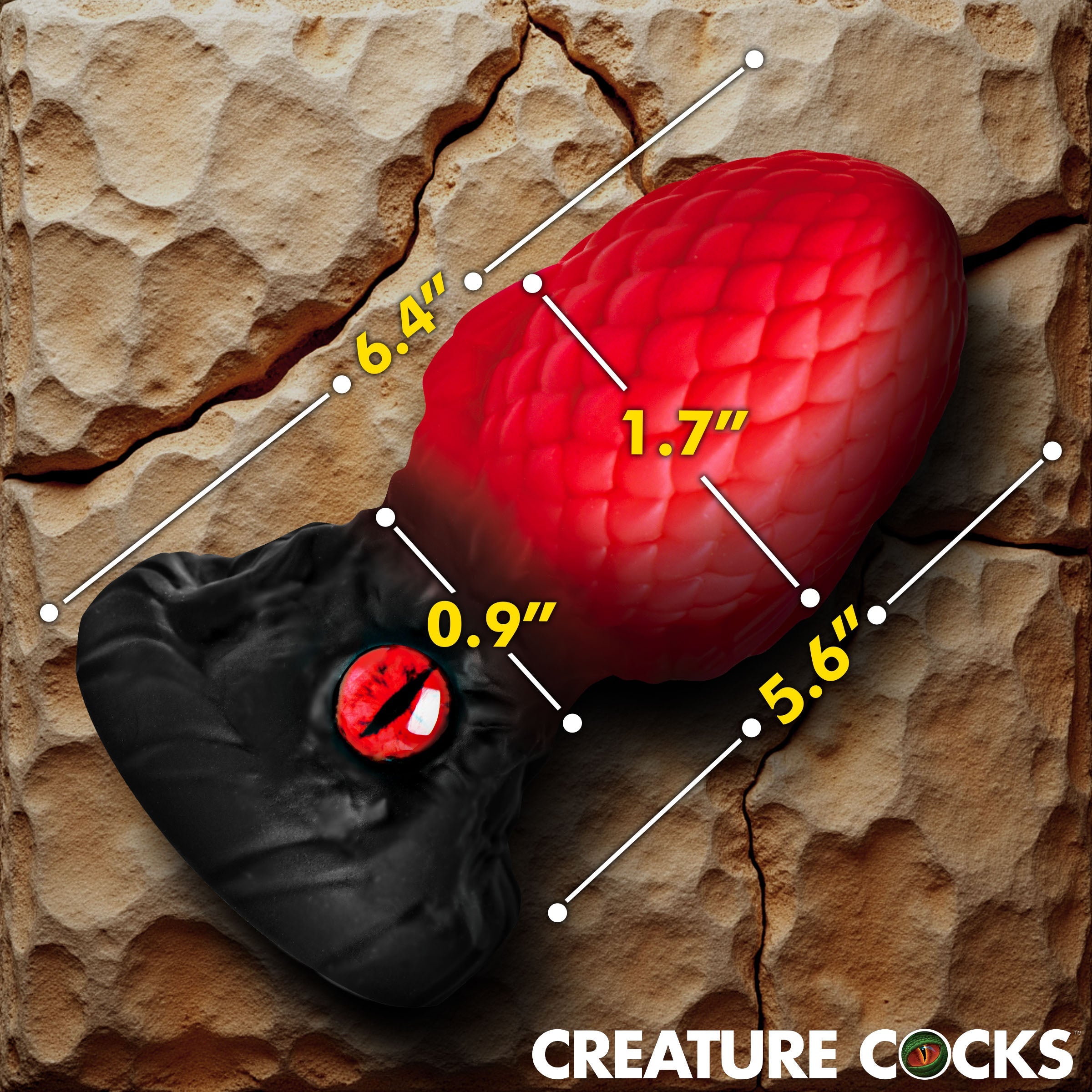 Creature Cocks Eye of the Dragon Silicone Butt Plug
