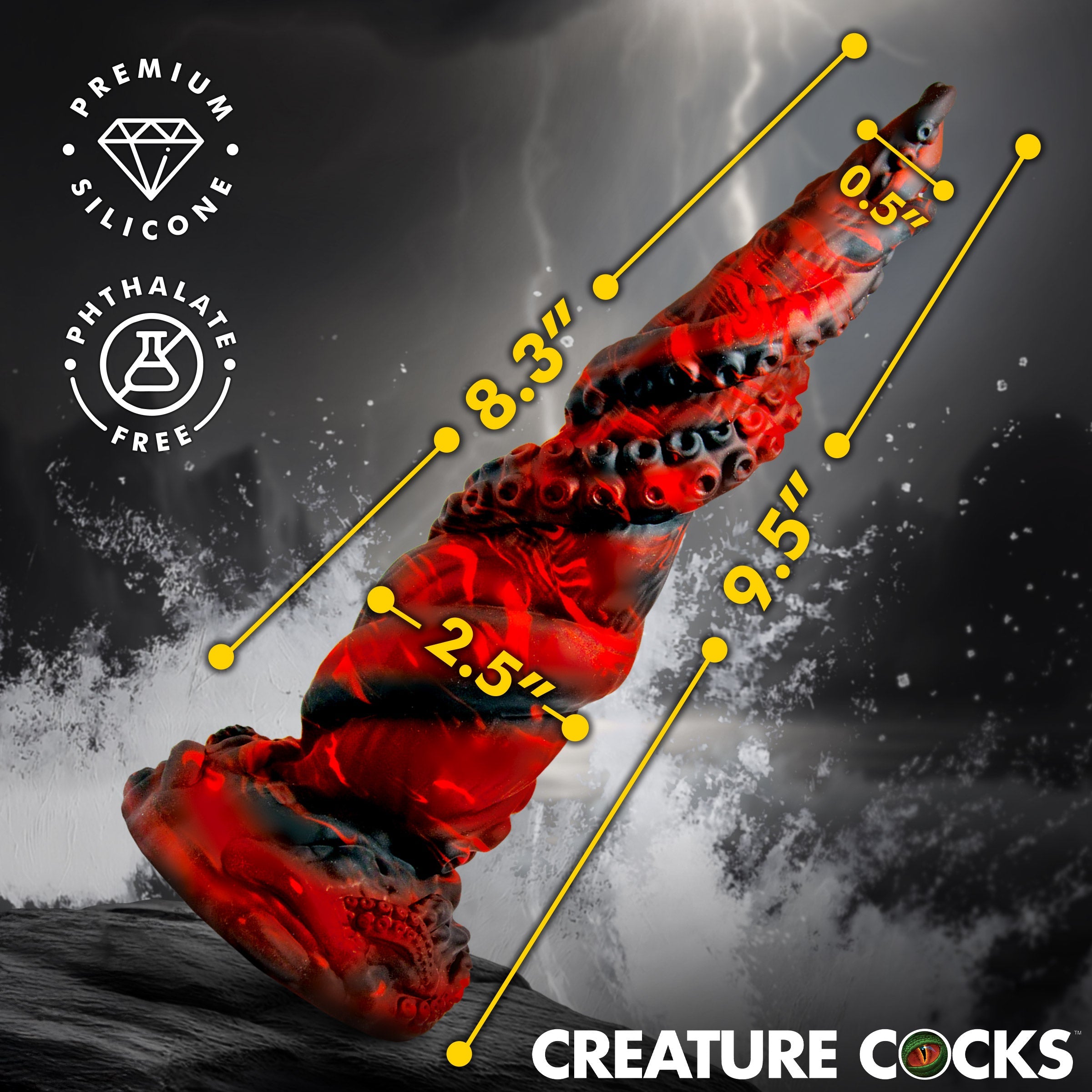 Creature Cocks Kraken Spawn Tentacle Silicone Dildo