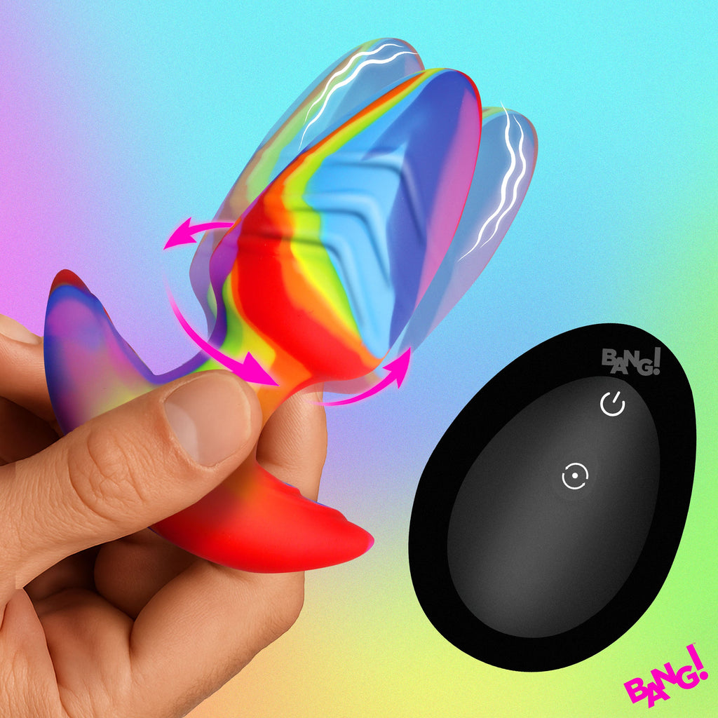 Bang Rotating and Vibrating Silicone Butt Plug