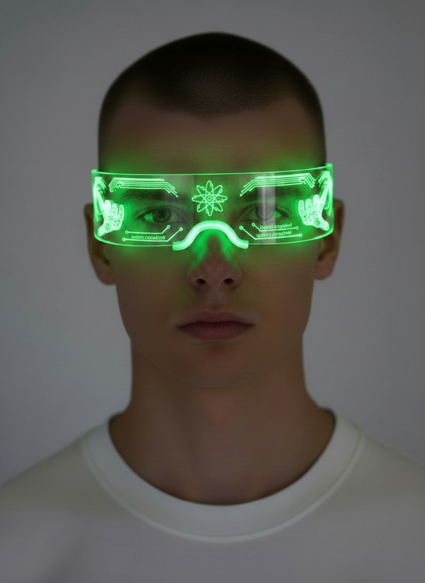 KBW Global Cyberpunk Light Up Glasses - Multi