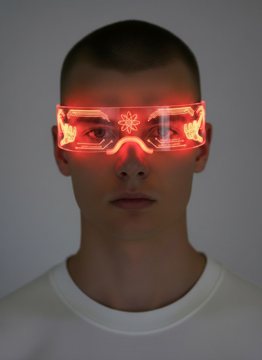 KBW Global Cyberpunk Light Up Glasses - Multi
