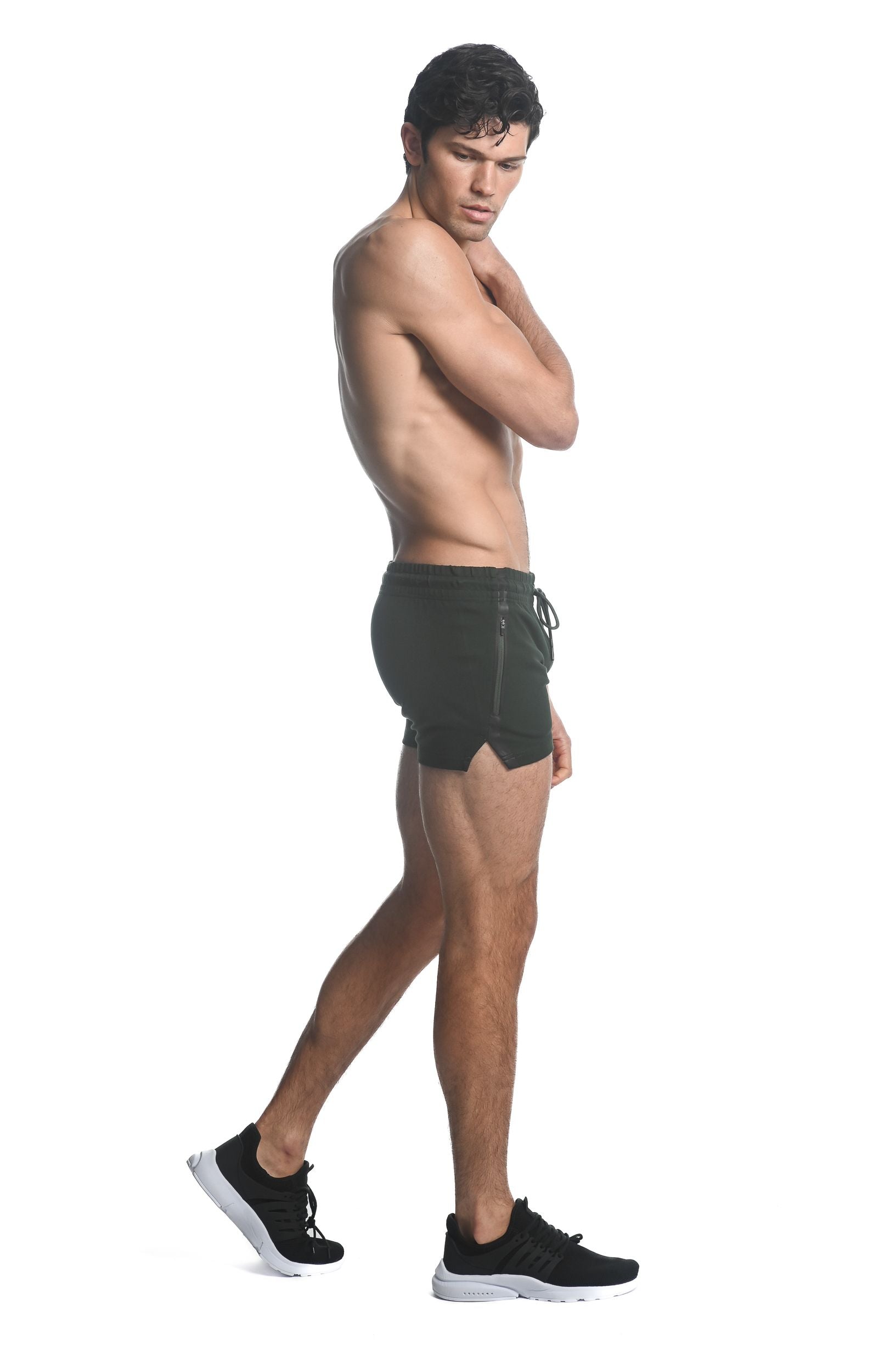 ALPHA GYM SHORTS W/ HEAT WELD ZIPPERS - DealByEthan.gay loves ST33LE