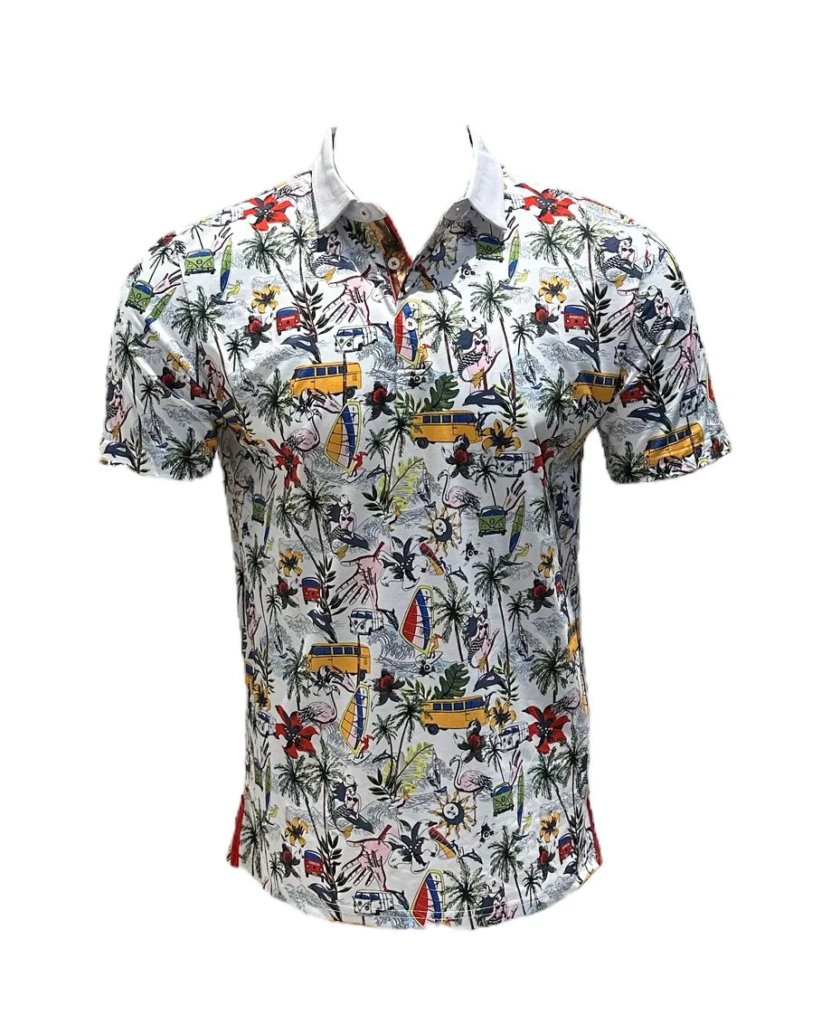 ARECA PRINTED POLO - DealByEthan.gay loves SUGAR