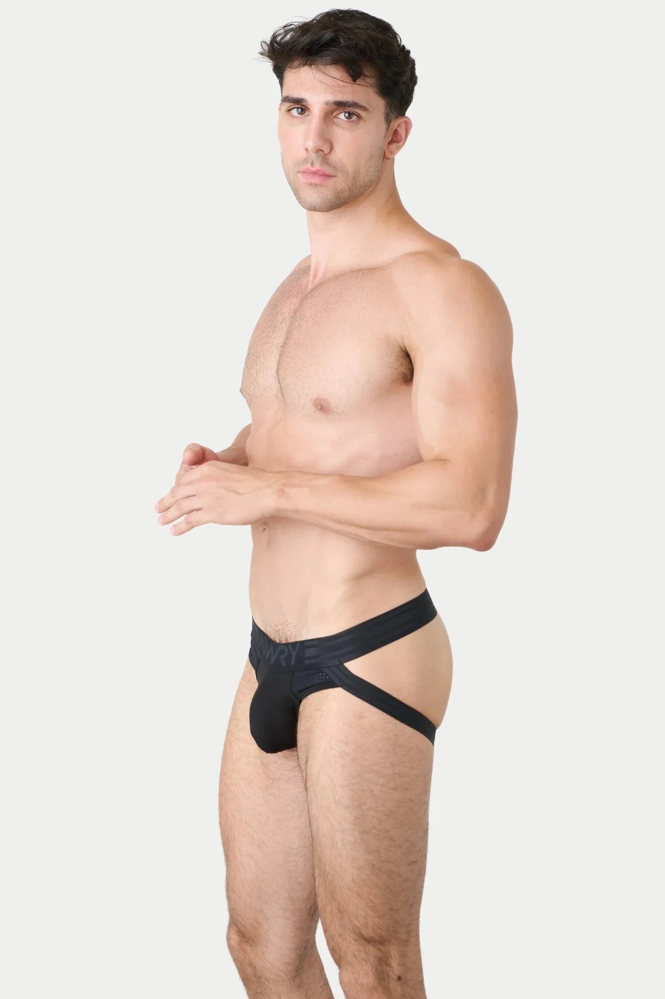AWRY Menswear Lift Jock Thong Underwear - Black