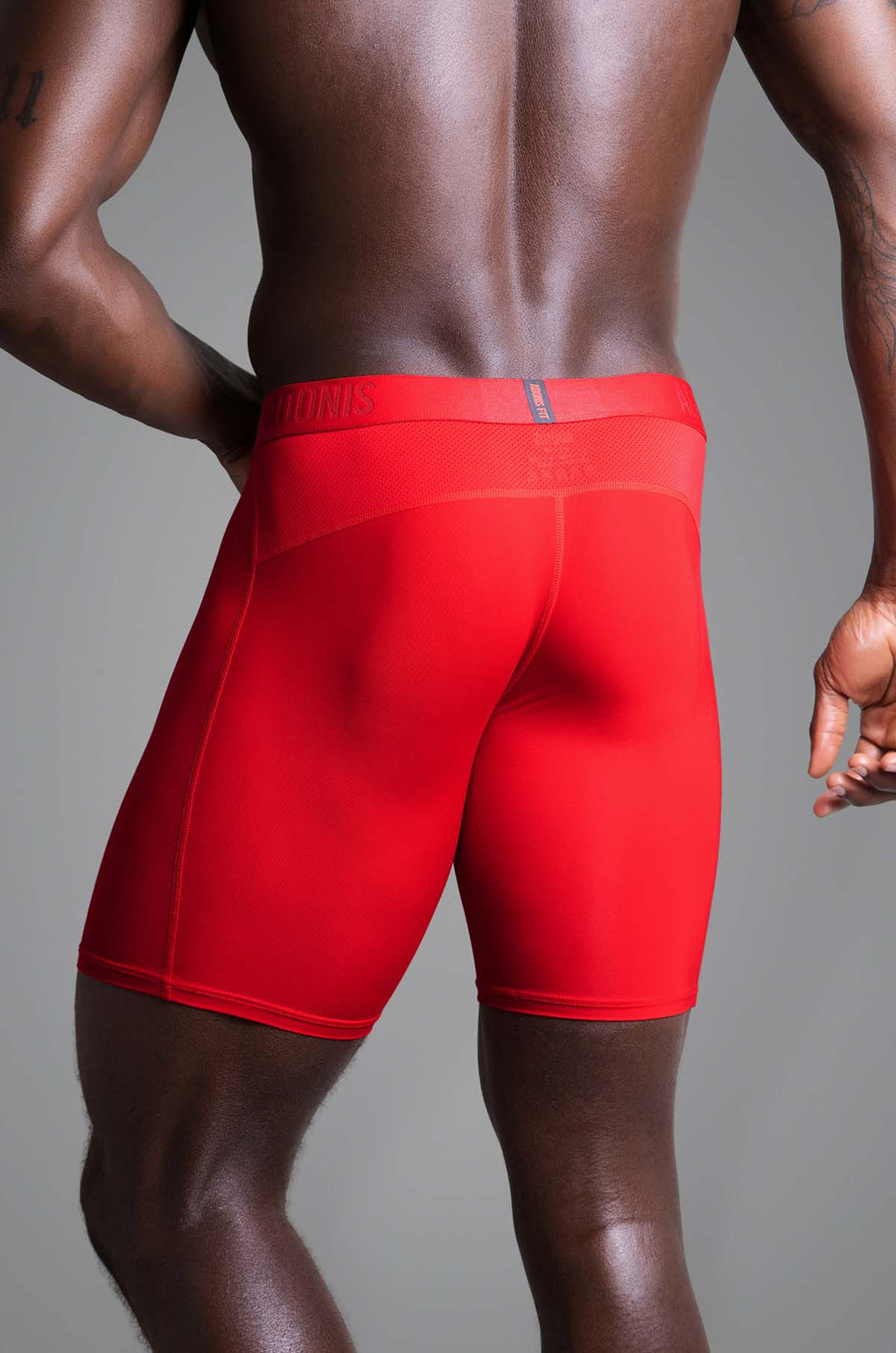 Adonis by Kyhry Men's Adonis Fit Legacy Red Long Boxer Brief