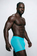 Adonis by Kyhry Men's Lagoon Blue Sheer Boxer Brief