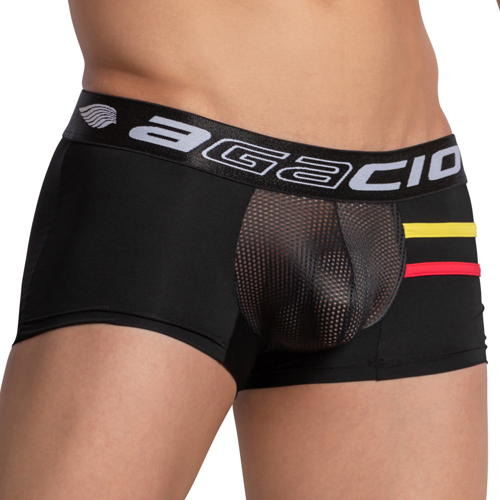 Agacio AGG064 Sheer Piping Boxer Trunk - DealByEthan.gay loves Agacio