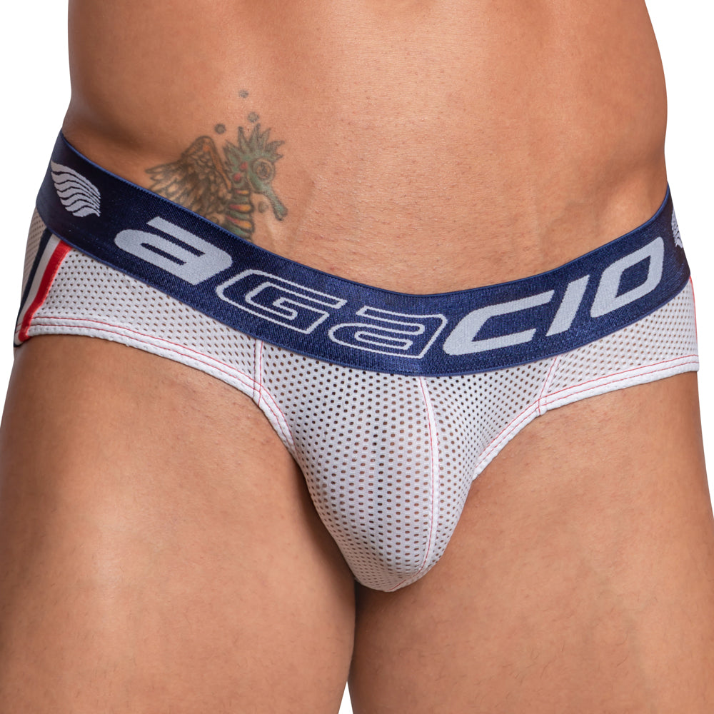 Agacio AGJ029 Mesh Back Bkini Brief - DealByEthan.gay loves Agacio