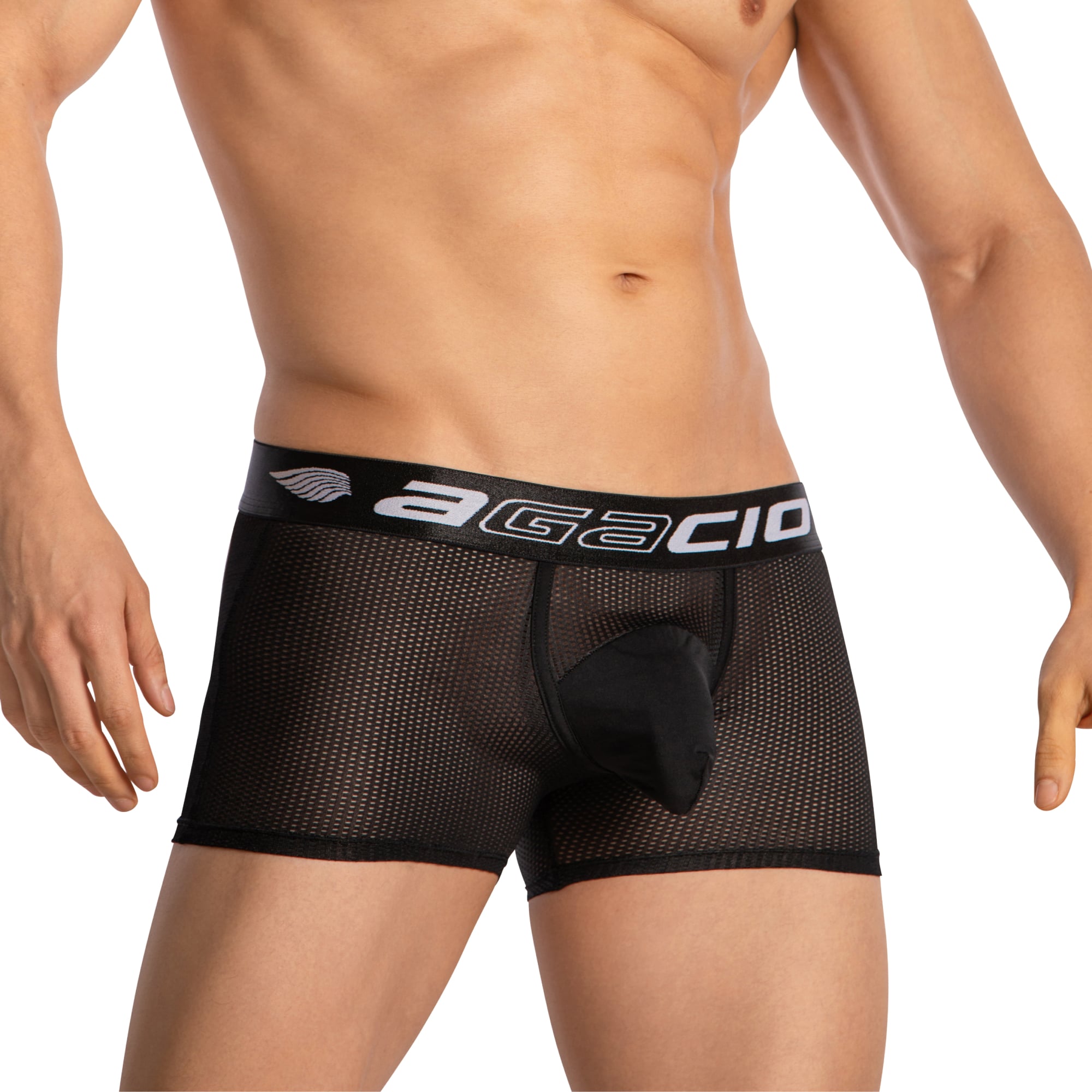 Agacio Boxer Mesh Trunks with Pouch AGG085 - DealByEthan.gay loves Agacio