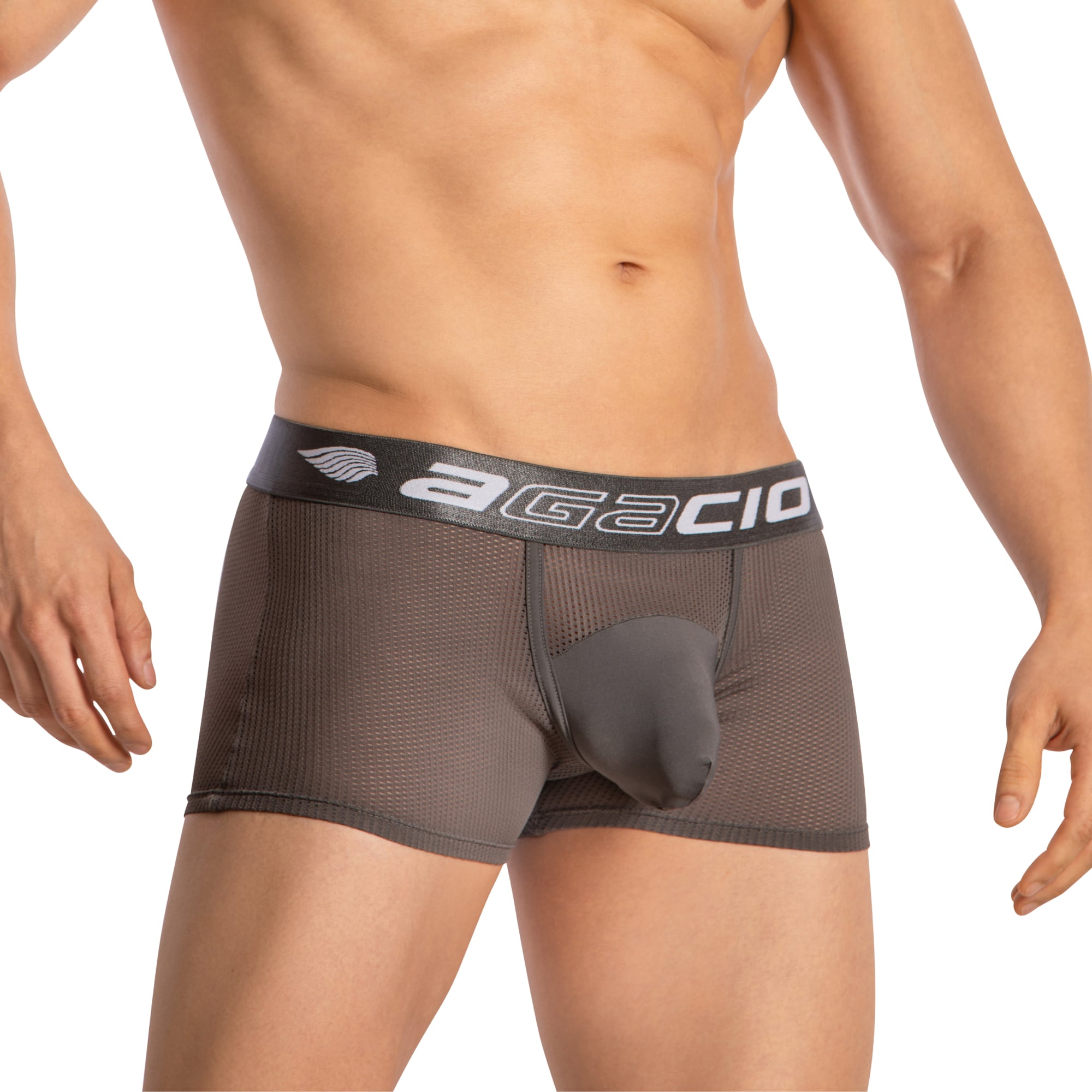 Agacio Boxer Mesh Trunks with Pouch AGG085 - DealByEthan.gay loves Agacio