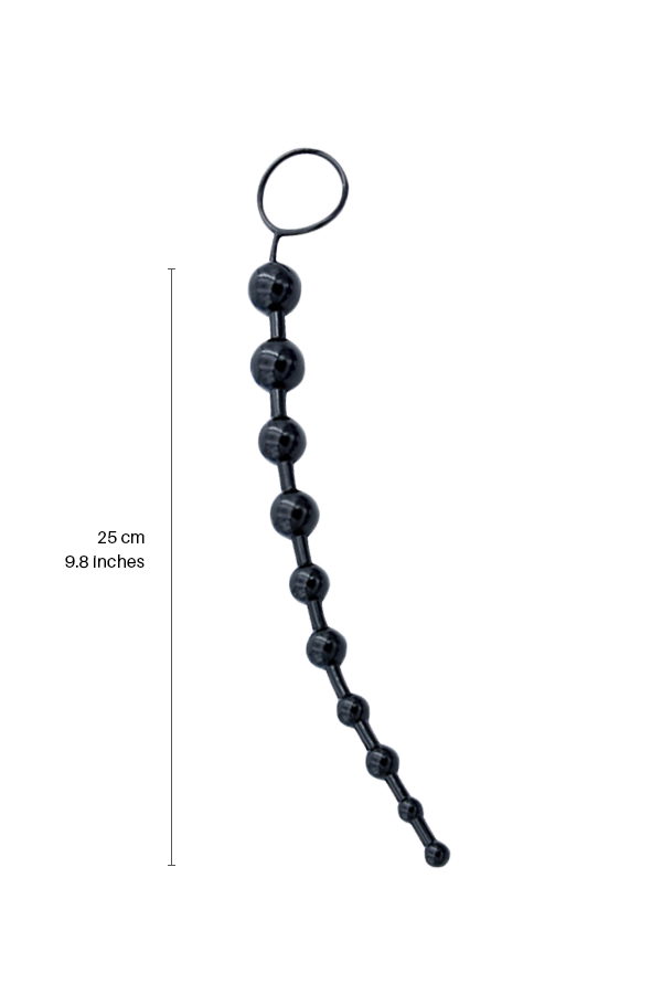 10'' Anal Beads - Black