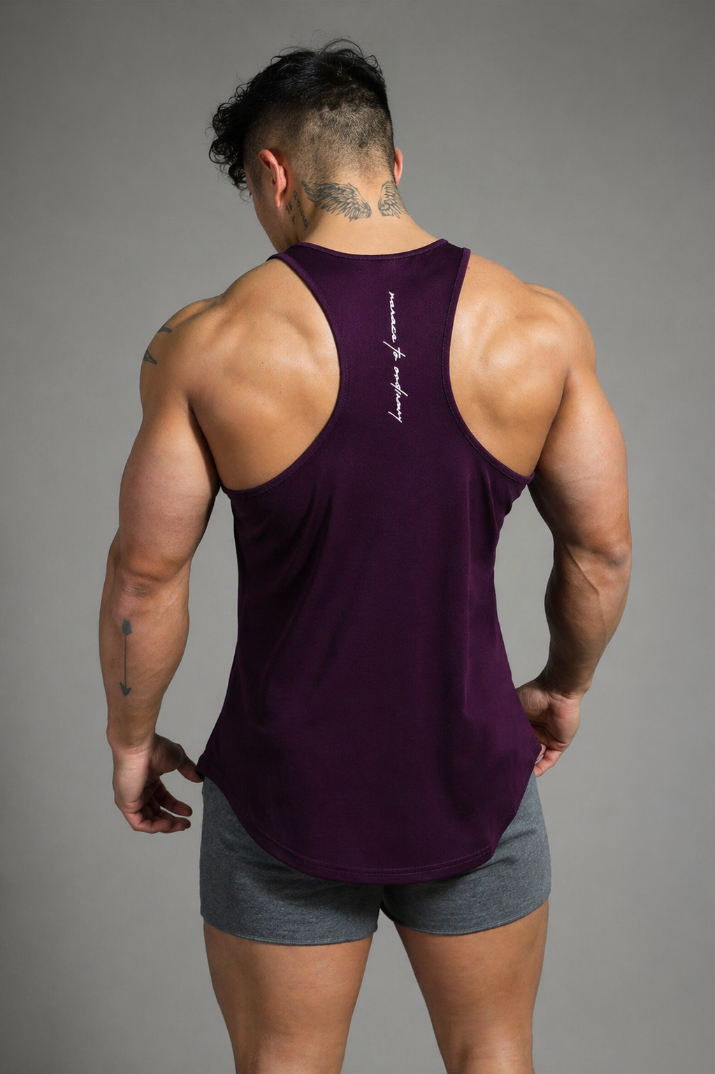 Jed North Fast-Dry Bodybuilding Workout Stringer - Dunkelviolett