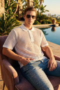 Barabas Men's Glintform Mesh Polo Shirt