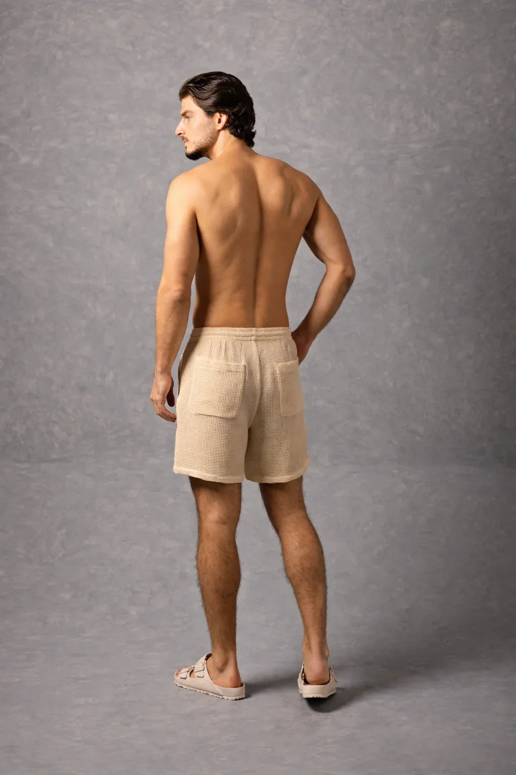Bespoke Moda Men's Textured Waffle Knit Short - Available In 2 Colors