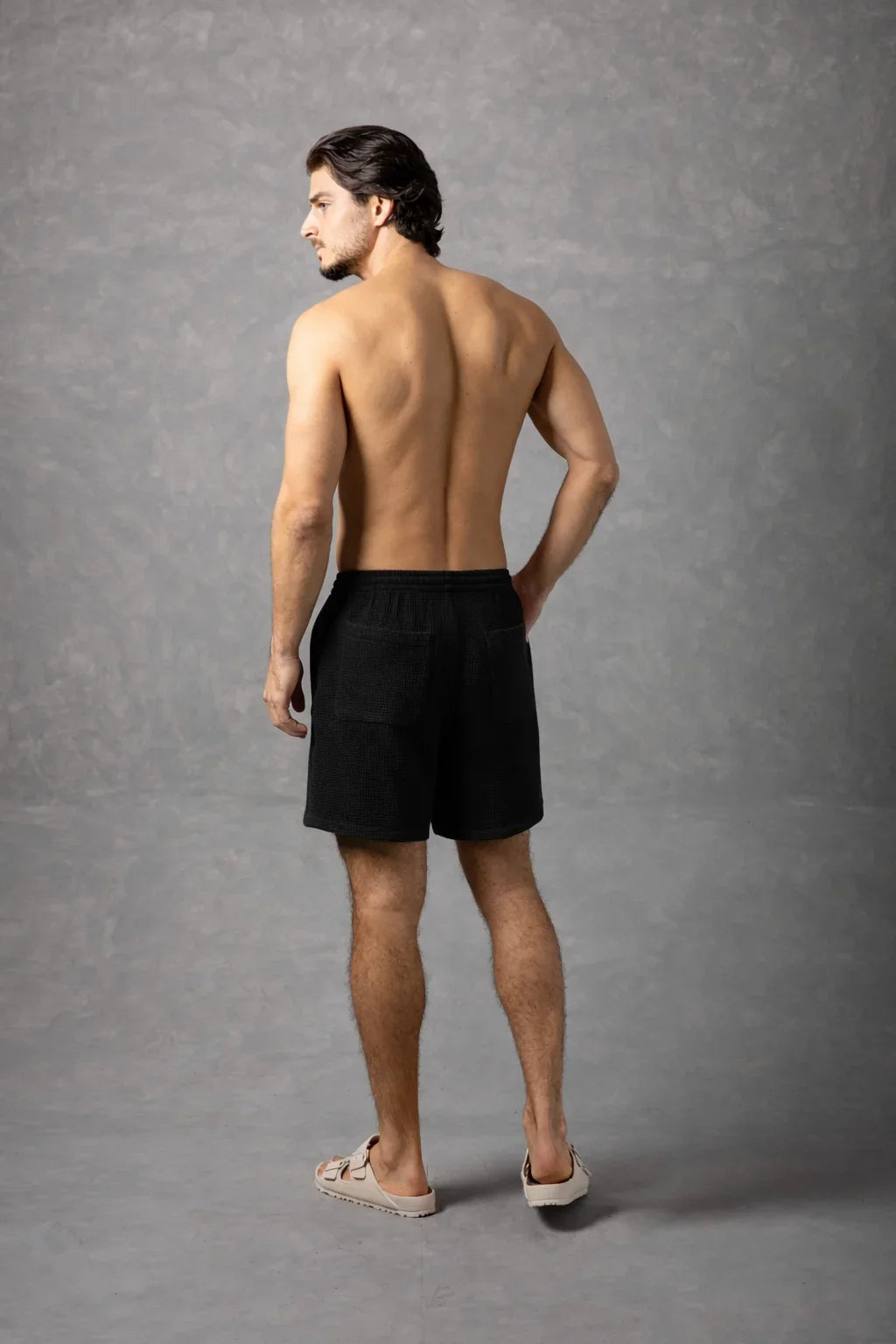 Bespoke Moda Men's Textured Waffle Knit Short - Available In 2 Colors