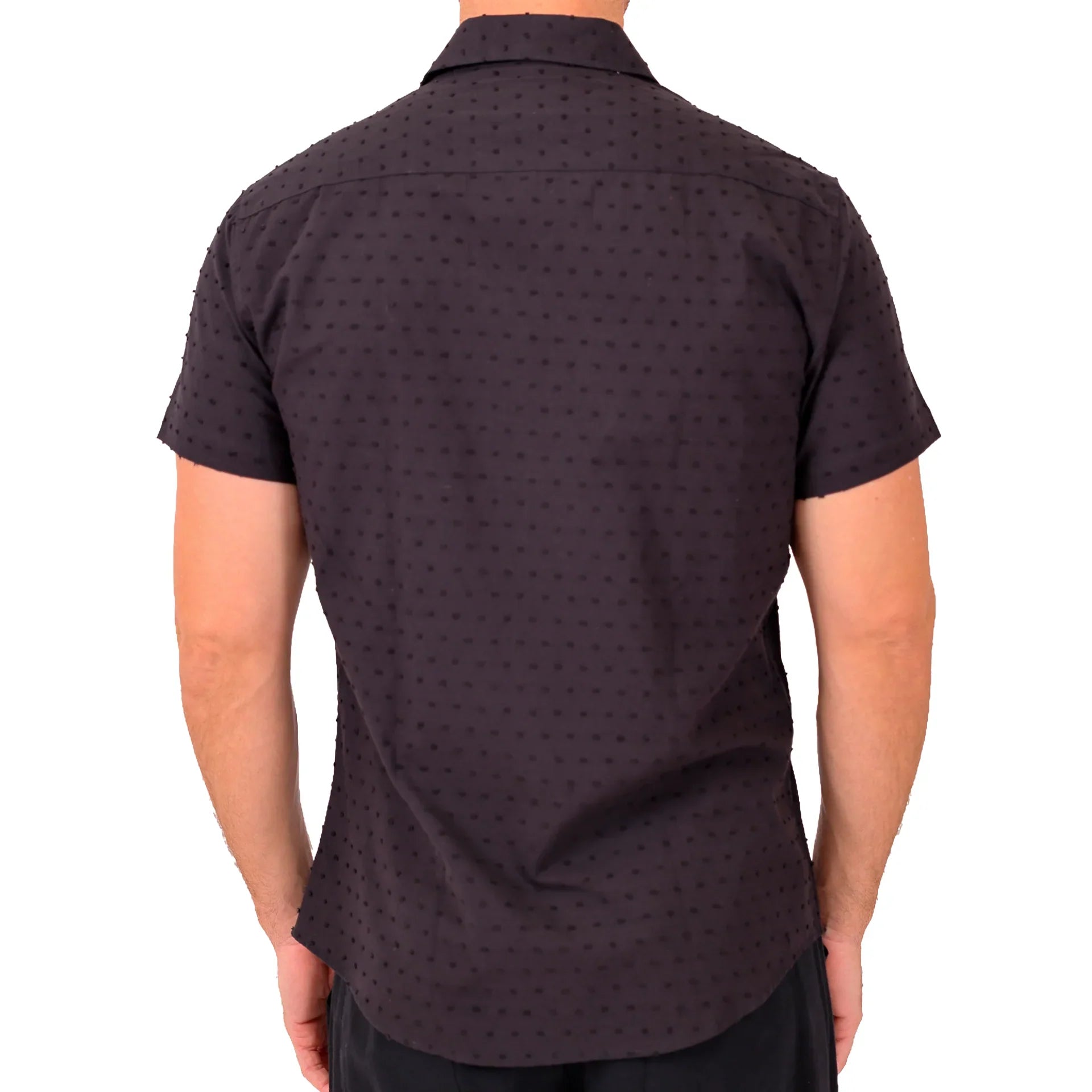 Kurzarmhemd mit Strukturpunkten