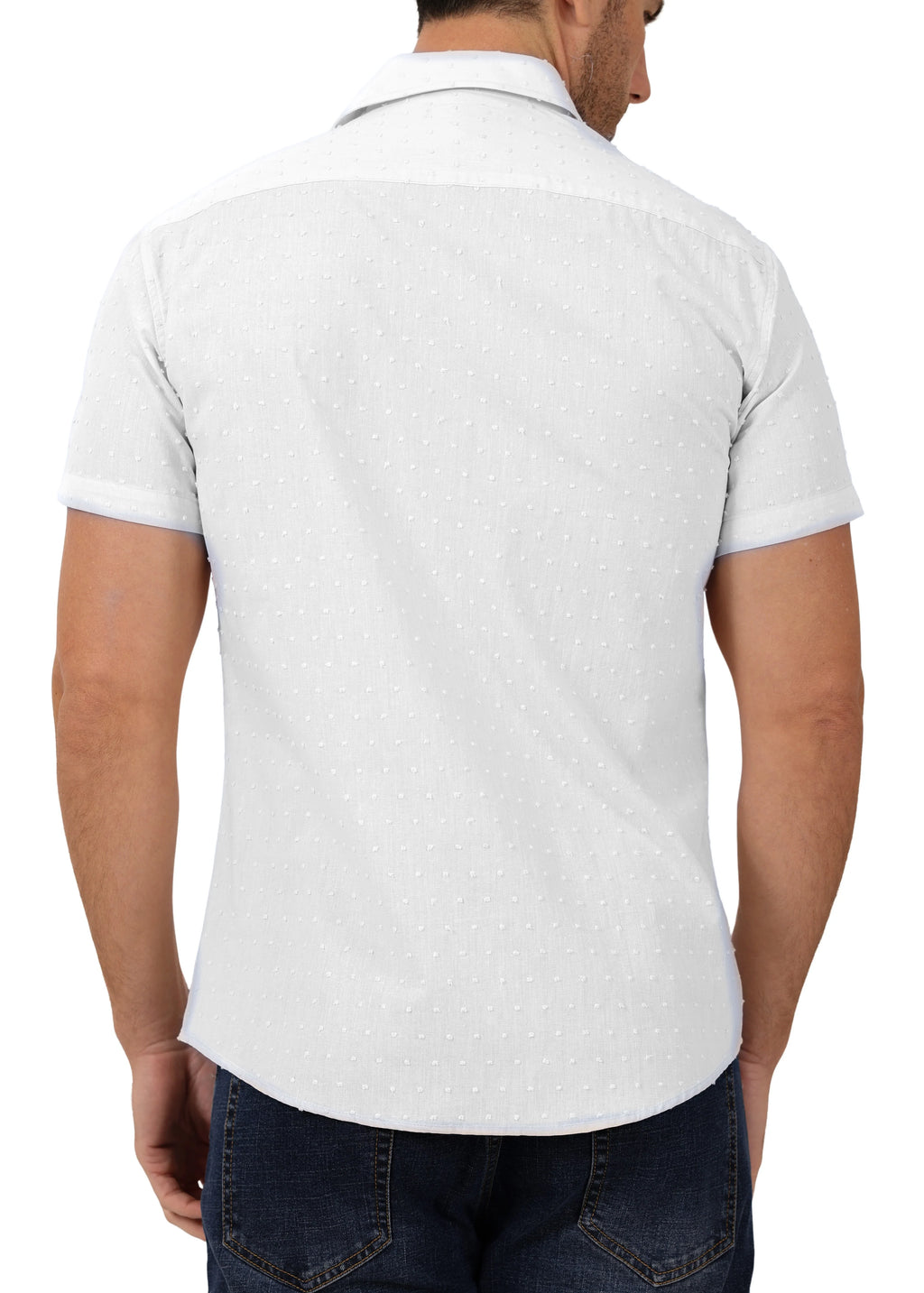 Kurzarmhemd mit Strukturpunkten