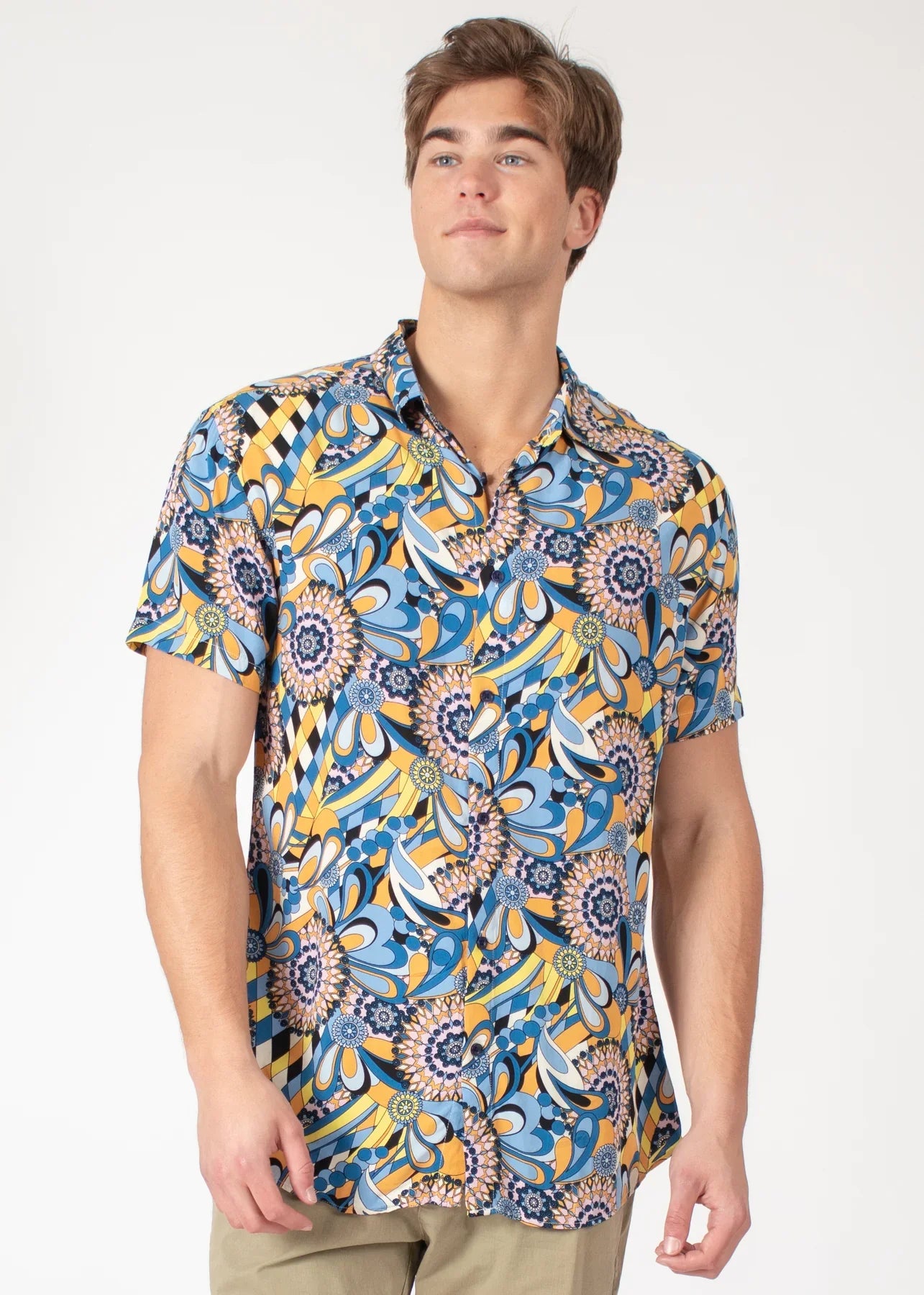 TROPICAL ABSTRACT S/S SHIRT